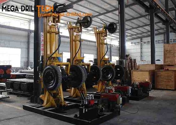 MDT-200D perceuse à roche portative autopropulsée à air DTH 200m pour le forage de puits d'eau