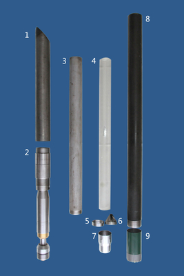 diamètre de 92mm baril de noyau concret de baril de noyau de Denison de 3,5 pouces