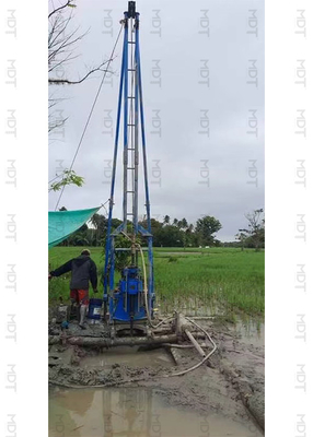 Machine de forage de géo-ingénierie à rotation et à percussion pour les essais et l'arpentage des sols