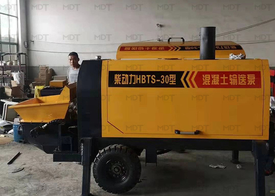 La petite remorque de machine du béton projeté MDT-30 a monté la pompe concrète
