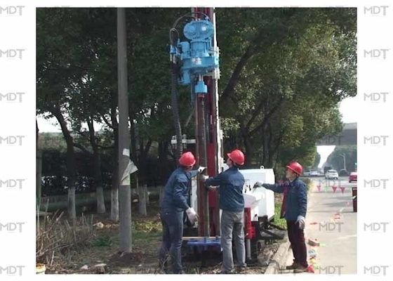 50 ancre du mètre 55KN forant Rig Rotary Drilling Machine Blue
