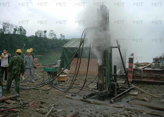 Profondeur géotechnique hydraulique de la foreuse de boulon d'anchrage 80m